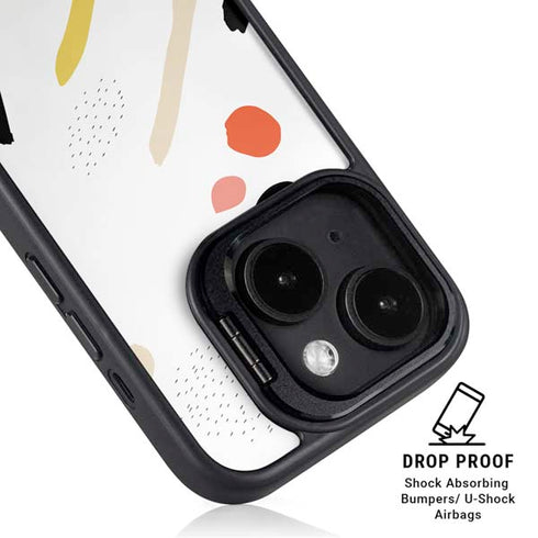 Dots and Dashes iPhone 15 Kickstand Case